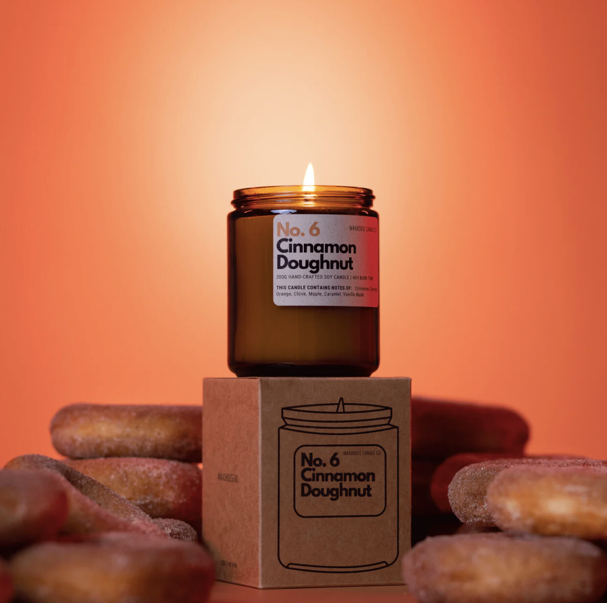 Waxhouse Candle Co Cinnamon Doughnut Mayhem Gifts
